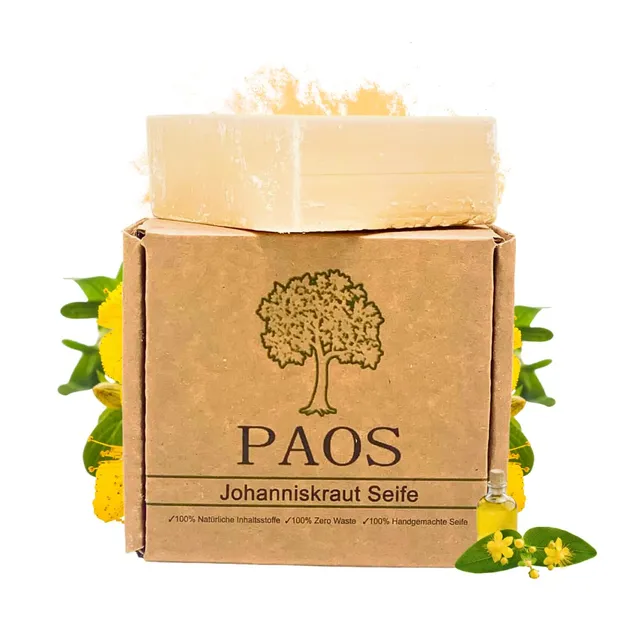 paos-seifen-johanniskraut-seife-naturseife-150g-vegan image 1