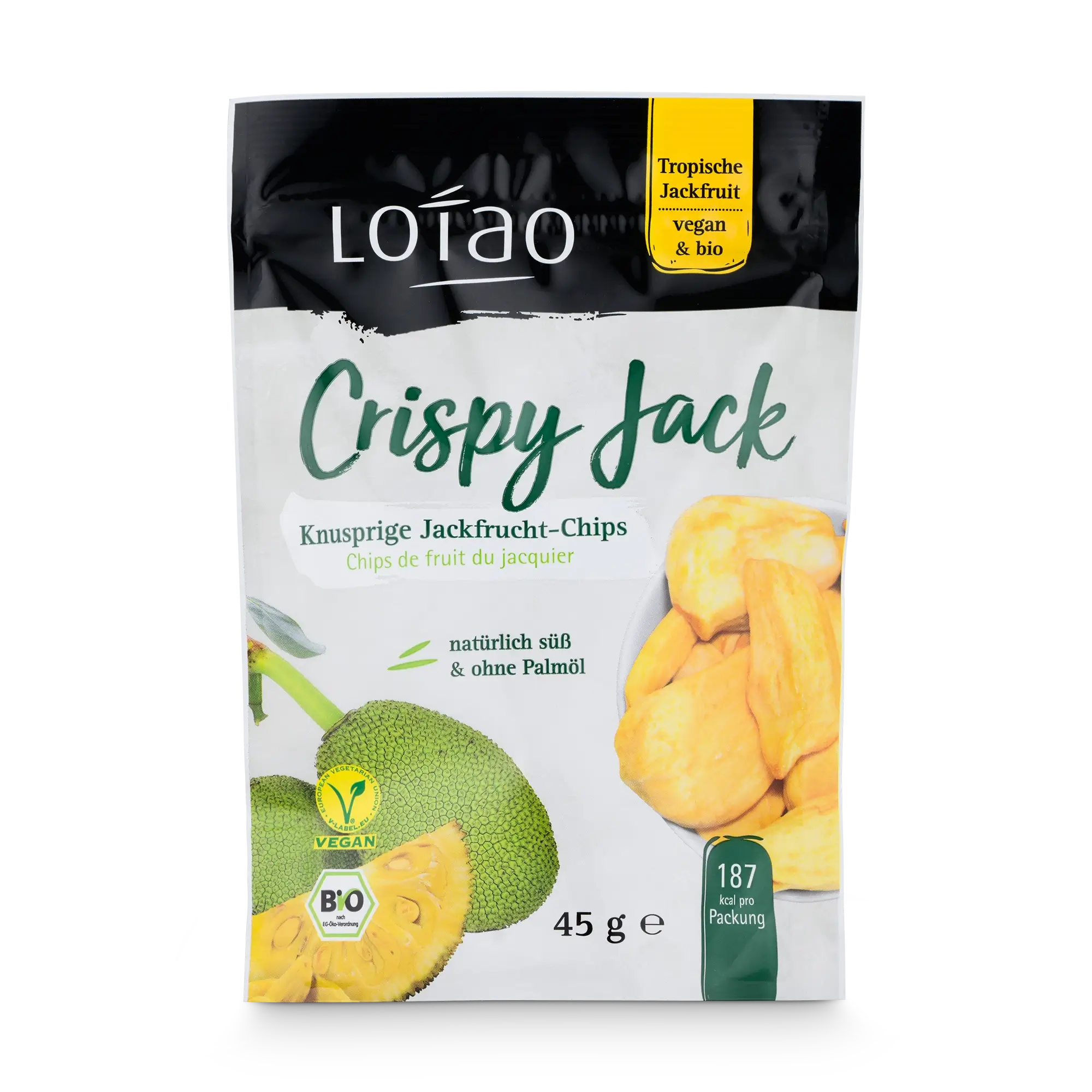 lotao-snacks-jackfruit-chips-ohne-zuckerzusatz-45g image 1