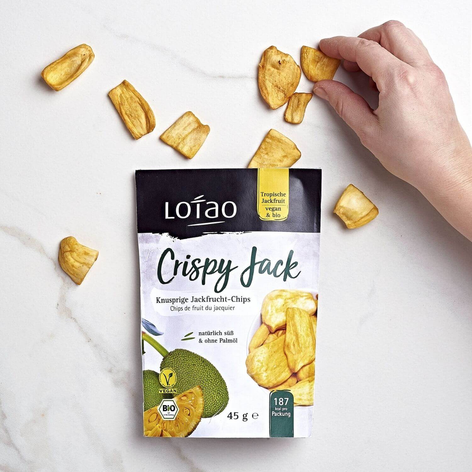 lotao-snacks-jackfruit-chips-ohne-zuckerzusatz-45g image 3