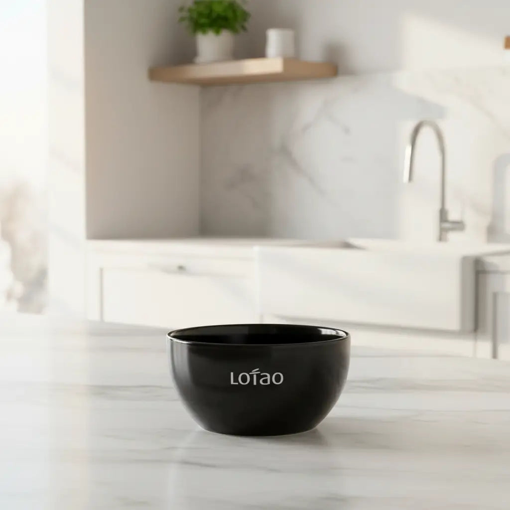 lotao-schnelle-k-che-black-bowl-schale-schwarz-keramik image 2